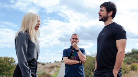 Manuel Sanabria, en el centro de la imagen