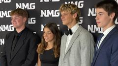 Manuela, que es mari�ana, Aran, Tristan y Theo forman parte de Mirada, una de las bandas de adolescentes emergentes en el panorama musical brit�nico