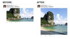 A la izquierda, c�mo se ve�an las im�genes hasta ahora, y a la derecha, como se ver�n. 