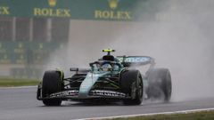 Fernando Alonso, durante la clasificaci�n esprint del Gran Premio de China