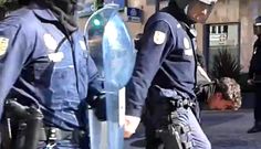 Enfrentamiento en la protesta de Vigo