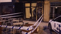 La Polic�a Local de Ribadeo acordon� la zona donde se produjo un extra�o suceso que investigar� la Guardia Civil