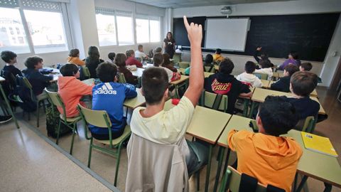 Imagen de archivo de un aula en un instituto