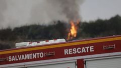 El incendio forestal de Culleredo en imgenes
