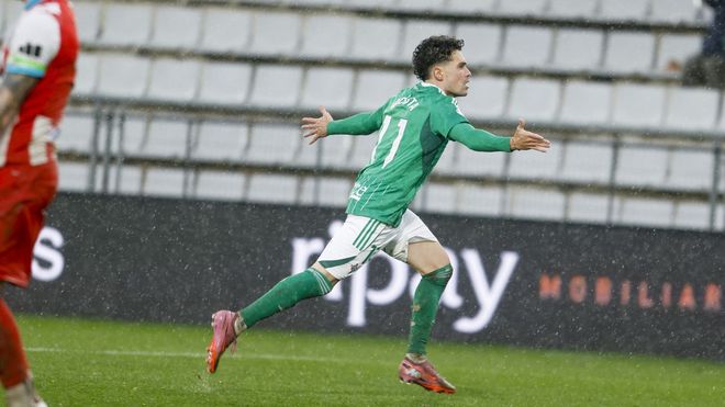 Ra&uacute;l Dacosta logr&oacute; el tanto del Racing frente al Lugo
