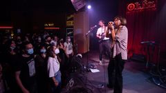 Concierto con p�blico del grupo Belako en una sala madrile�a en la noche del martes. Incentivar el consumo de m�sica en directo ser� uno de los objetos de este bono.