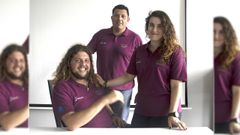 Os tres socios da aplicaci�n Dooroti: nos laterais, os vilagarci�ns Pablo Guill�n Rodr�guez (CEO)e Nuria Garc�a Carrillo (directora de tecnolox�a), e no centro Alejandro P�rez Garc�a (director de operaci�ns).