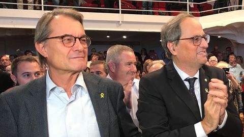 Artur Mas y Quim Torra, en una imagen del 2019