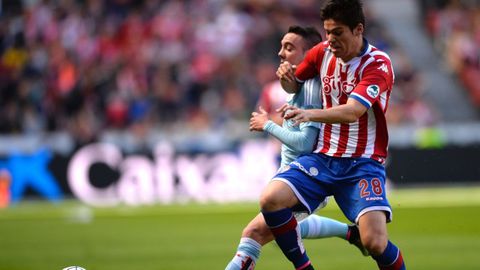 Sporting-Celta (0-1) de Primera el 10 de abril del 2016.