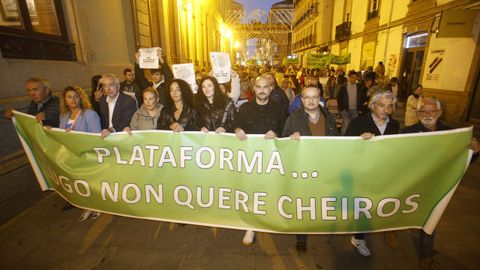 Manifestacin en Lugo contra la planta de Coeses