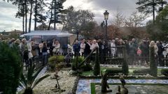 Colas para acceder al bel�n artesanal este pasado fin de semana.