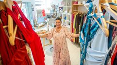 Cristina Quintana, la comerciante que organiza la pasarela.