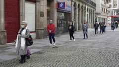 Las colas en la oficina de Correos de Vilagarc�a han sido constantes durante la pandemia