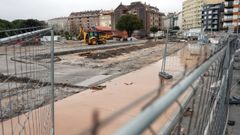 Las obras deber&iacute;an finalizar ma&ntilde;ana, algo que evidentemente no se podr&iacute;a cumpliar de acuerdo a la imagen tomada ayer