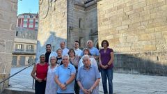 Miembros de la coordinadora y las cofrad�as que acudir�n al evento.
