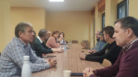 Los sindicatos ANPE, CCOO, UGT, Suatea, CSIF en la Consejería de Educación