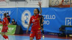 Dani Sousa, durante un partido del Poio Pescamar, en A Seca