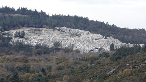 Cantera de Carballido en la que realizaron la detonacin