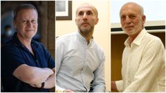 Villarino, portavoz del PSdeG en el Concello de Ourense; J�come, actual alcalde; y Cabezas, nuevo l�der del PP local.