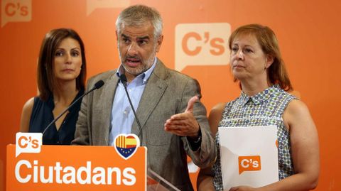 El portavoz parlamentario de Ciudadanos Carlos Carrizosa. 