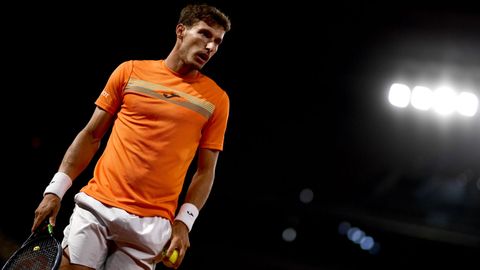 Pablo Carreo, durante su partido en Roland Garros contra el alemn Daniel Altmaier