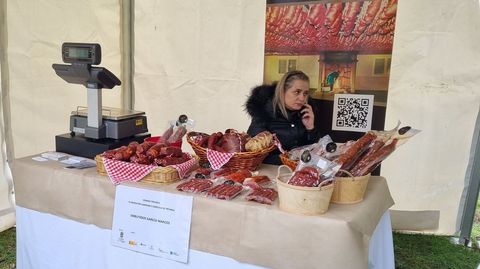 Uno de los puestos de la feria de gastronoma.