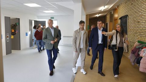 El conselleiro de Educacin, el pasado 24 de octubre, durante la inauguracin de las obras de ampliacin de la escuela infantil Crespo Rivas