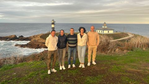 La directiva de A Maria Atletismo. Son, de izquierda a derecha:Marcos Gmez, Sonia Gonzlez, Marcos Conde, Lourdes Lpez y Javier Garca.