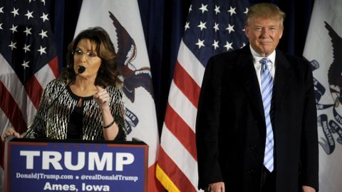 Sarah Palin apoya a Donald Trump