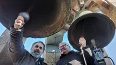 Fernando Rial y Jose Manuel Castro tocaron en la parroquia de Santa Baia