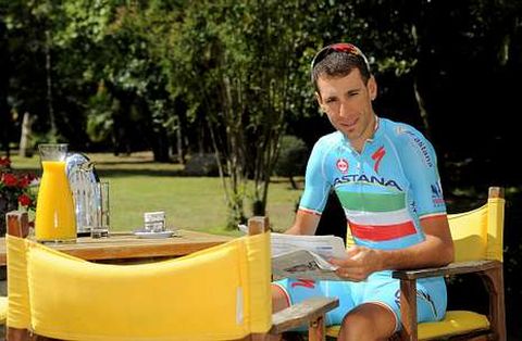 En la imagen, Vincenzo Nibali, durante la jornada de descanso que ayer tuvieron los corredores en el Tour. 