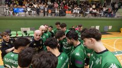 Imagen del Xiria en un tiempo muerto durante su �ltimo partido.