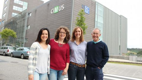 El equipo gallego en el trabajo.