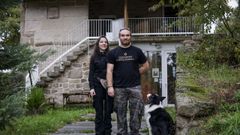 Elisa y Alejandro en la Casa do Mosteiro en Trandeiras, Xinzo