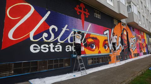 Mural de Hermonos en la zona del baluarte