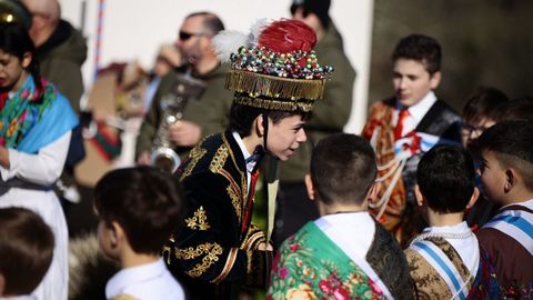 Detalle de ambiente do entroido dos Xenerais do Ulla, nunha imaxe tomada na edici�n do 2025.