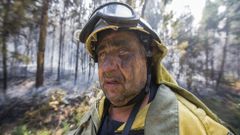 Las im�genes del incendio de Fisterra, entre Sardi�eiro y Duio
