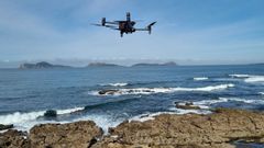 Imagen de archivo de un dron de la Polic�a Local de Vigo