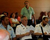 P�rez y Verdes, durante la asamblea celebrada en Tarragona. 