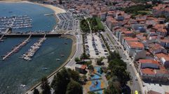 Imagen a�rea de la fachada mar�tima de A Pobra, en la que se actuar�