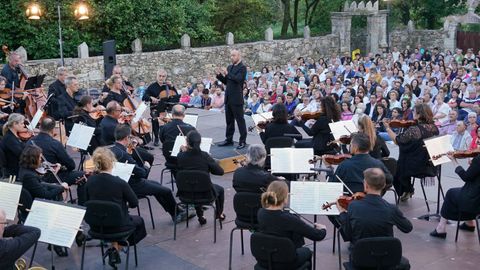 A Real Filharmonía, nunha das súas saídas de Compostela, nunha imaxe de arquivo.