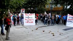 La protesta de Cavima se ha desarrollado en O Barco