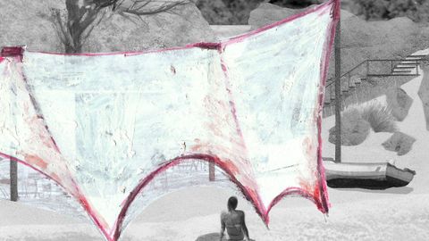 Imagen del diseo para los chiringuitos de la playa Secadoiro.