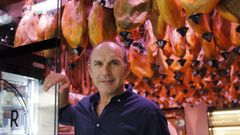 Javier Iglesias, propietarios de las jamoner�as El Pinar de R�o Monelos, la Franja y San Pablo en A Coru�a.