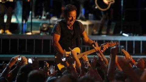 BRUCE SPRINGSTEEN EN EL MONTE DO GOZO EN EL AO 2008
