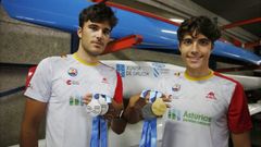 Noel y Diego Domnguez, en una imagen en el Centro Galego de Tecnificacin Deportiva del ao 2022.