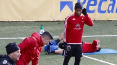 Beauvue y Marcelo D�az ya entrenan con sus compa�eros