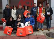 Juventudes Socialistas estuvo ayer en Silleda. 