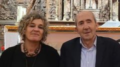 Manuel Randulfe con la actual directora del conservatorio Adegio, Ins Lemos