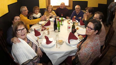 Comida de Reyes para  los mayores de Rianxo